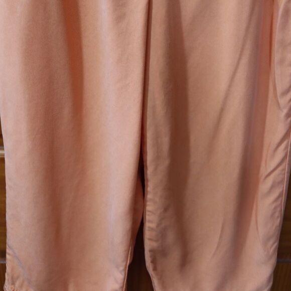City Wear Vintage 90s Orange Capris with Elastic Waistband and Wide-Leg Cut - Picture 4 of 10